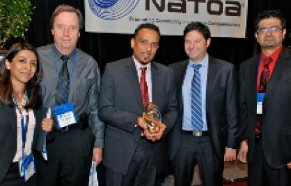 DC-Net shakes hands with members of the National Association of Telecommunications Officers and Advisors (NATOA)